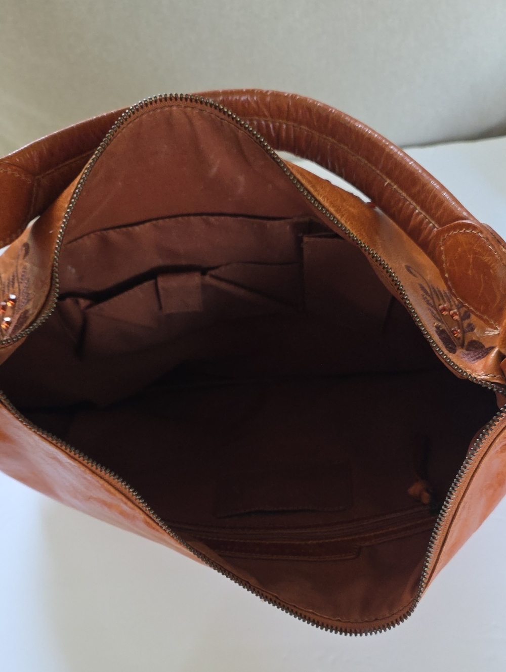 VNTG Wilsons Leather Large Rhinestone Gem Hobo Boho Western Shoulder Handbag - Picture 15 of 16
